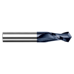 ‎0.7500″ (3/4″) Cutter Diameter × 1.5000″ (1-1/2″) Length of Cut × 120° included Carbide Drill/End Mill, 2 Flutes, AlTiN Coated - Exact Industrial Supply