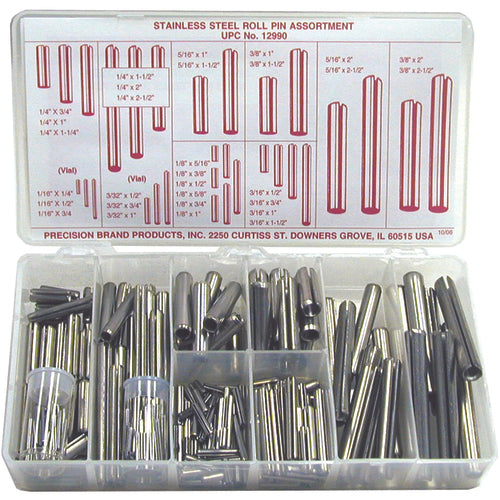 300 PC SS ROLL PIN ASST - Exact Industrial Supply