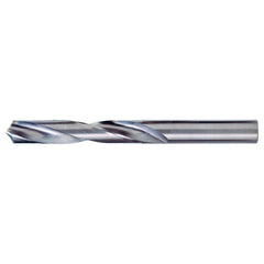 ‎11/32″ Dia. × 0.344″ Shank × 2-1/2″ Flute Length × 4″ OAL, 118°, Bright, 2xD Flute, Round Solid Carbide Drill