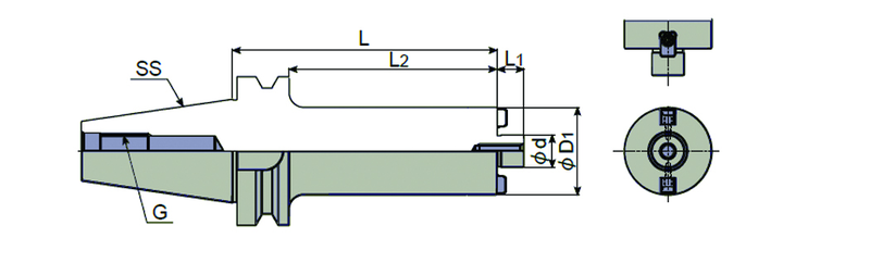 BT50-FMA31.75-215-76 SHELL MILL - Benchmark Tooling