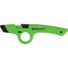 Westcott - Utility Knives, Snap Blades & Box Cutters Type: Safety Utility Knife Blade Type: Retractable - Benchmark Tooling