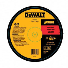 DeWALT - 9 x 5/64, 7/8" Hole Aluminum Oxide Cutoff Wheel - Benchmark Tooling