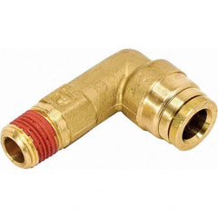 Parker - Metal Push-To-Connect Tube Fittings Type: 90 Degree Elbow Tube Outside Diameter (Inch): 0.625 - Benchmark Tooling