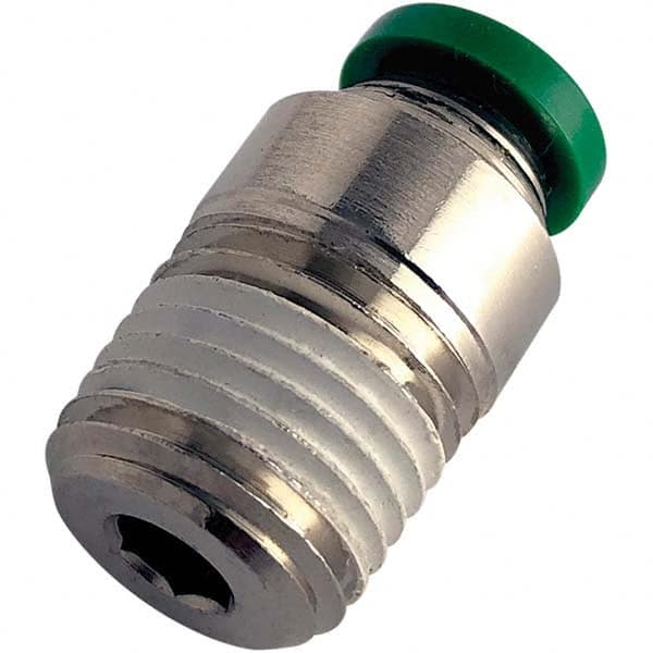 Parker - Metal Push-To-Connect Tube Fittings Type: Male Connector Tube Outside Diameter (Inch): 0.25 - Benchmark Tooling