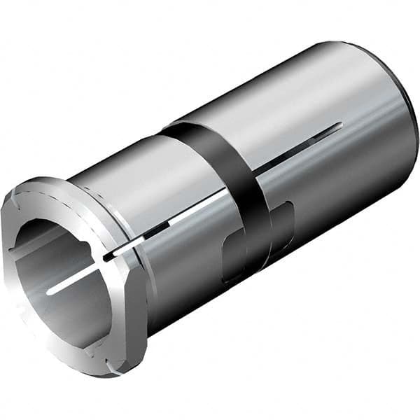 Hydraulic Chuck Sleeve: 15.88 mm ID, 20 mm OD, 25 mm Head Dia Coolant Through, Steel