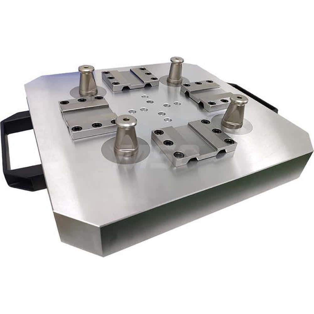 EDM Clamping Pallets; System Compatibility: Erowa UPC; Series: RHS UPC; Pallet Shape: Square; Plate Width/Diameter (mm): 320.00; Plate Length (mm): 320.00; Plate Thickness (mm): 40.00; Material: Steel; Hardened: Yes; Automatic Tool Changeable: Yes; Flushi