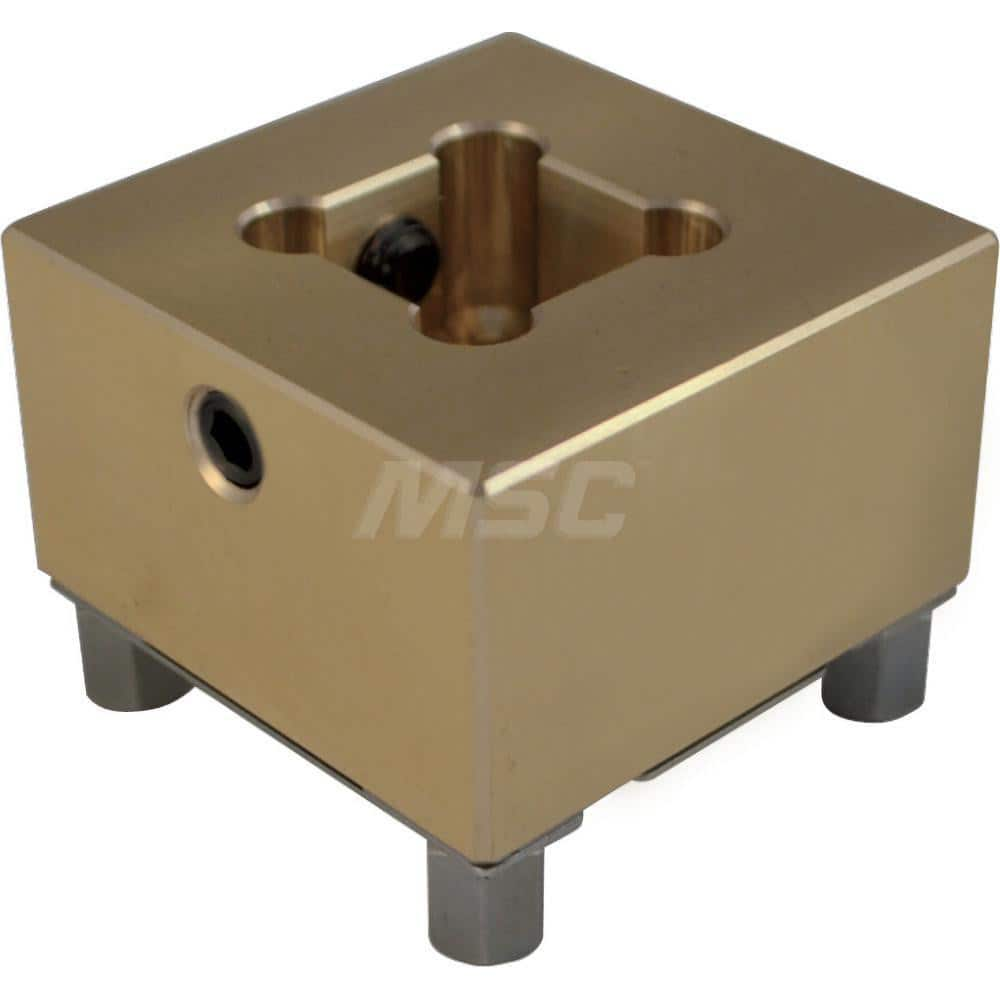 EDM Electrode Holders; System Compatibility: Erowa ITS; Holder Size: S35; Maximum Electrode Size (mm): 30; Electrode Shape Compatibility: Square/Round; Material: Brass; Flushing Duct: Yes; With Plate: Yes; Hardened: Yes; For Use With: Erowa/RHS ITS; Serie