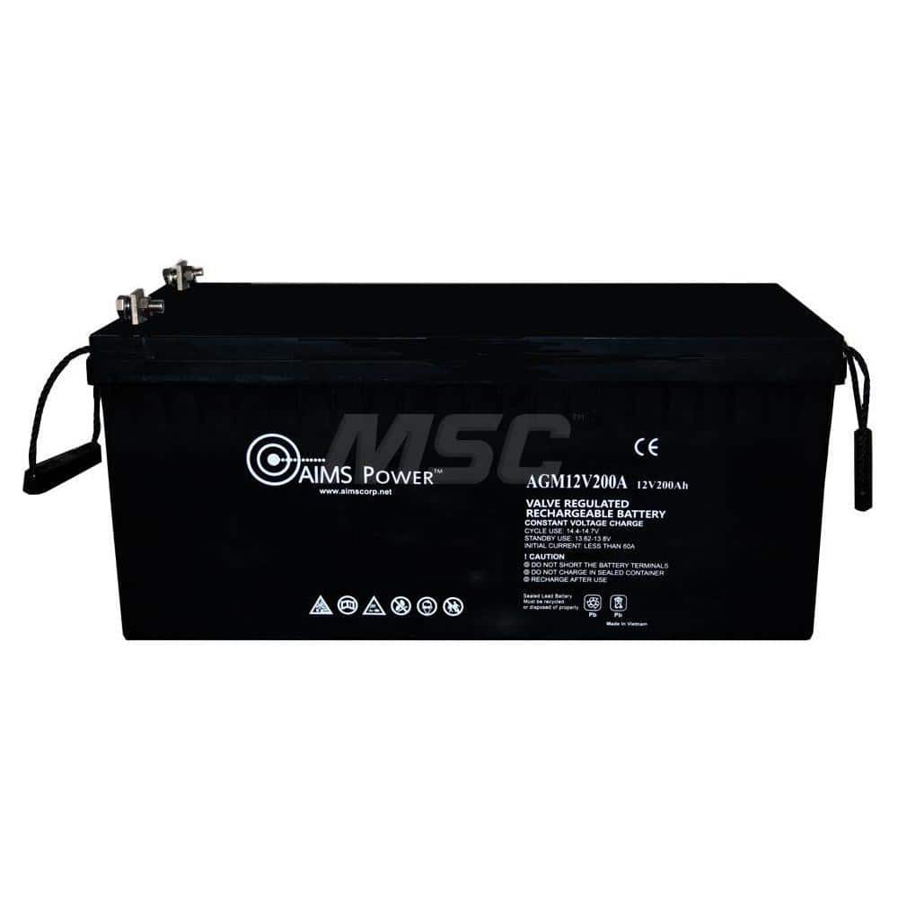 AGM Battery: Lead-Acid 12V, Nut & Bolt Terminal