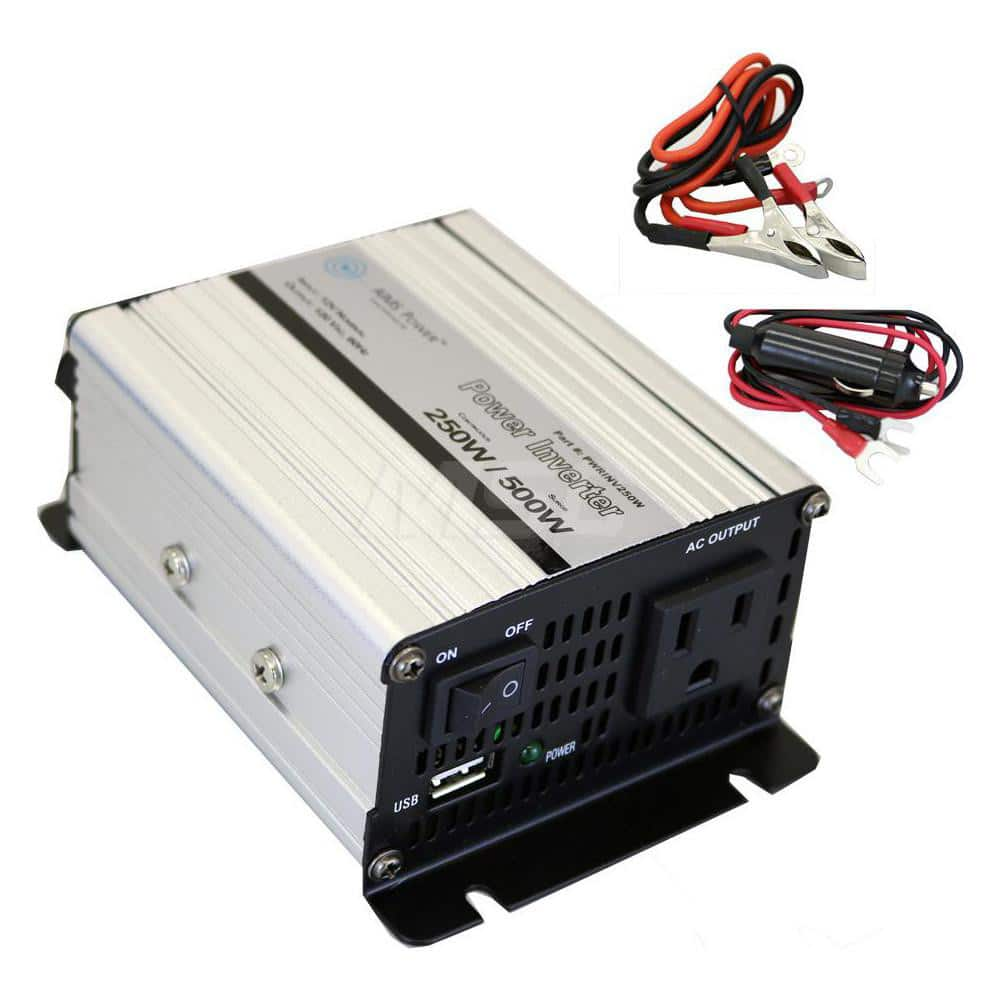 Power Inverters; Input Voltage: 0.00; Output Voltage: 120; Continuous Output Power: 250; Peak Output Power: 500; Maximum Input Current Rating: 15.5; Output Amperage: 2.08; Mounting Type: Surface Mount; Input Voltage: 0.00; Output Voltage: 120; Mount Type: