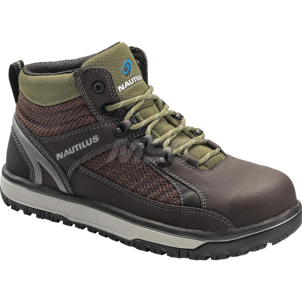 Work Boot: Size 11.5, 6″ High, Composite, Alloy Toe Medium Width, Non-Slip Sole