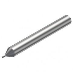 R216.32-00530-AE05G 1620 0.5mm 2 FL Solid Carbide End Mill - Corner Radius w/Cylindrical Shank - Benchmark Tooling