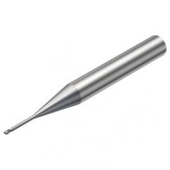 R216.32-00830-AI08G 1620 0.8mm 2 FL Solid Carbide End Mill - Corner Radius w/Cylindrical Shank - Benchmark Tooling