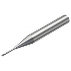 R216.32-01030-AI10G 1620 1mm 2 FL Solid Carbide End Mill - Corner Radius w/Cylindrical Shank - Benchmark Tooling