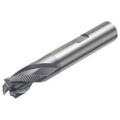 R216.33-20030-BS20K 1640 20mm 3 FL Solid Carbide End Mill - Corner chamfer w/Weldon Shank - Benchmark Tooling