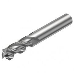 R216.33-16040-AC32U H10F 16mm 3 FL Solid Carbide End Mill - Corner chamfer w/Cylindrical Shank - Benchmark Tooling