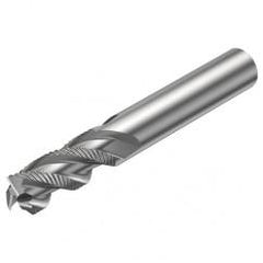 R216.33-16040-AC32U H10F 16mm 3 FL Solid Carbide End Mill - Corner chamfer w/Cylindrical Shank - Benchmark Tooling