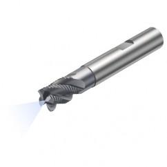 R215.34C08040-DS09K 1640 8mm 4 FL Solid Carbide End Mill - Corner Radius w/Cylindrical - Neck Shank - Benchmark Tooling