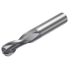 R216.42-08030-AC16G 1610 8mm 2 FL Solid Carbide Ball Nose End Mill w/Cylindrical Shank - Benchmark Tooling