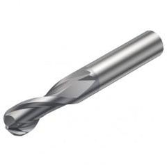 R216.42-04030-AC05G 1610 4mm 2 FL Solid Carbide Ball Nose End Mill w/Cylindrical Shank - Benchmark Tooling