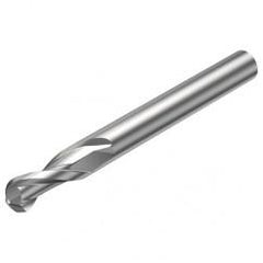 R216.42-05030-AK10A H10F 5mm 2 FL Solid Carbide Ball Nose End Mill w/Cylindrical Shank - Benchmark Tooling