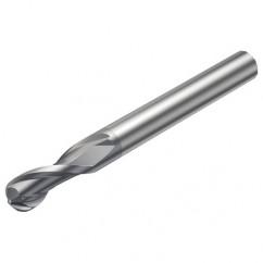 R216.42-05030-AK06G 1620 5mm 2 FL Solid Carbide Ball Nose End Mill w/Cylindrical Shank - Benchmark Tooling