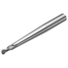 R216.42-02030-AP20G 1620 2mm 2 FL Solid Carbide Ball Nose End Mill w/Cylindrical Shank - Benchmark Tooling