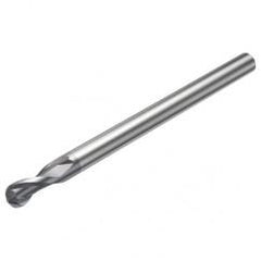 R216.42-06030-AQ09G P10 6mm 2 FL Solid Carbide Ball Nose End Mill w/Cylindrical Shank - Benchmark Tooling