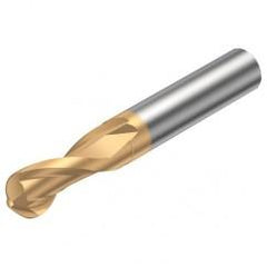 R216.42-08030-AS12G 1700 8mm 2 FL Solid Carbide ball nose endmill w/Cylindrical Shank - Benchmark Tooling