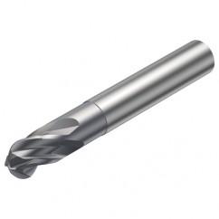 R216.44-08030-AI08G 1610 8mm 4 FL Solid Carbide Ball Nose End Mill w/Cylindrical Shank - Benchmark Tooling