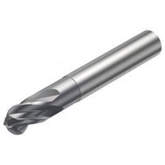 R216.44-06030-AI06G 1610 6mm 4 FL Solid Carbide Ball Nose End Mill w/Cylindrical Shank - Benchmark Tooling