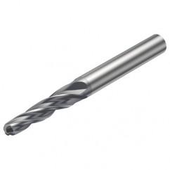 R216.54-08040RAL40G 1620 8mm 4 FL Solid Carbide Conical Ball Nose End Mill w/Cylindrical Shank - Benchmark Tooling