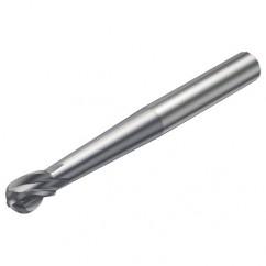 R216.64-16030-AO15G 1610 16mm 4 FL Solid Carbide Ball Nose End Mill spherical design w/Cylindrical Shank - Benchmark Tooling