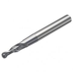 R216.52-06040RAL12G 1630 6mm 2 FL Solid Carbide Conical Ball Nose End Mill w/Cylindrical Shank - Benchmark Tooling