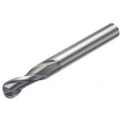 RA216.42-1630-AK08G 1610 6.35mm 2 FL Solid Carbide Ball Nose End Mill w/Cylindrical Shank - Benchmark Tooling