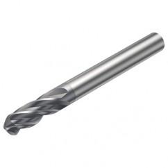 1B240-0318-XA 1630 3.18mm 4 FL Ballnose w/Cylindrical Shank - Benchmark Tooling