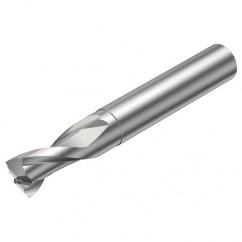 2P121-0400-NC H10F 4mm FL Straight Center Cut w/Cylindrical with Neck Shank - Benchmark Tooling
