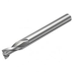 2P123-0400-NG H10F 4mm 2 FL Straight Center Cut w/Reduced Cylindrical .3mm/.012 smaller than Cutting Diameter Shank - Benchmark Tooling