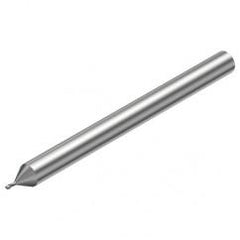 2P211-0040-PC 1620 0.4mm FL Straight Center Cut w/Cylindrical with Neck Shank - Benchmark Tooling