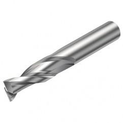 2P232-0200-NA H10F 2mm FL Straight Center Cut w/Cylindrical Shank - Benchmark Tooling