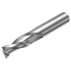 2P232-0200-NA H10F 2mm FL Straight Center Cut w/Cylindrical Shank - Benchmark Tooling
