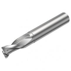 2S220-0500-050-NC H10F 5mm FL Straight Corner Radius Center Cut w/Cylindrical with Neck Shank - Benchmark Tooling