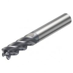 2S340-0600-100-MA 1640 6mm 4 FL Straight Corner Radius Center Cut w/Cylindrical Shank - Benchmark Tooling