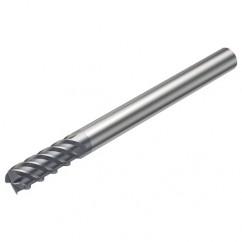 R215.H4-10050DAK03P 1620 10mm 4 FL Solid Carbide high feed End Mill w/Cylindrical Shank - Benchmark Tooling