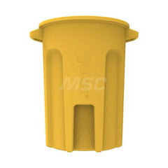 Trash Cans & Recycling Containers; Product Type: Trash Can; Container Capacity: 44 gal; Container Shape: Round; Lid Type: No Lid; Container Material: Plastic; Color: Yellow; Features: Integrated Handles Aids In Lifting Of Can & Improves Dumping Efficiency