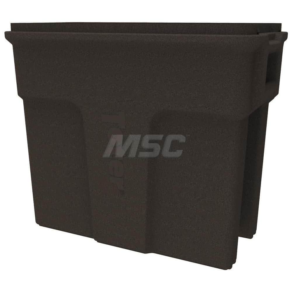 Trash Cans & Recycling Containers; Product Type: Trash Can; Container Capacity: 16 gal; Container Shape: Rectangle; Lid Type: No Lid; Container Material: Plastic; Color: Brown; Features: Integrated Handles For Ease Of Use With Carrying & Transport; Ventin