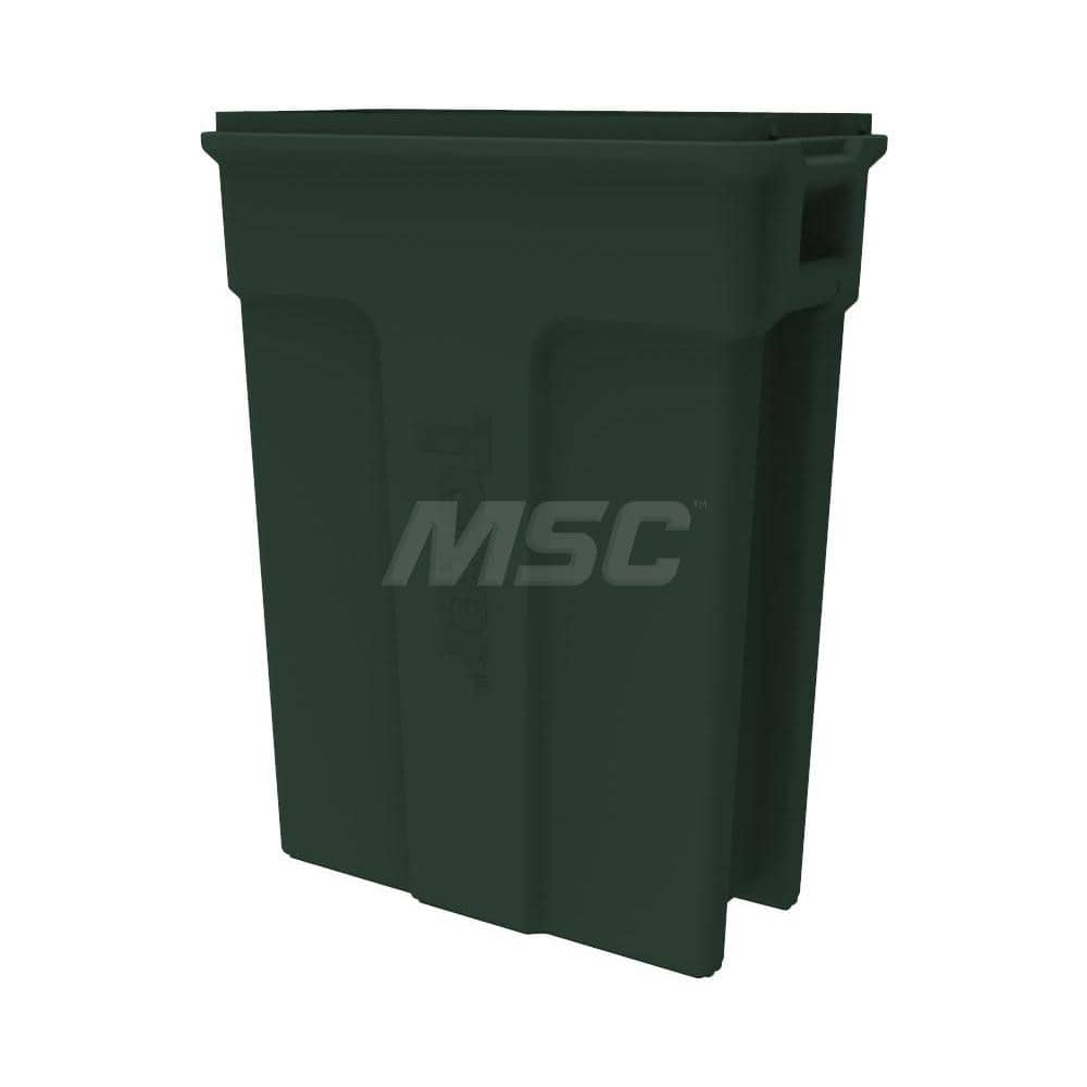 Trash Cans & Recycling Containers; Product Type: Trash Can; Container Capacity: 23 gal; Container Shape: Rectangle; Lid Type: No Lid; Container Material: Plastic; Color: Forest Green; Features: Integrated Handles For Ease Of Use With Carrying & Transport;