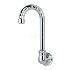 Industrial & Laundry Faucets; Type: Wall Mount Faucet; Style: Wall Mount; Design: Wall Mount; Handle Type: No Handle; Spout Type: Gooseneck; Mounting Centers: Single Hole; Spout Size: 3-1/2; Finish/Coating: Chrome Plated Brass; Type: Wall Mount Faucet