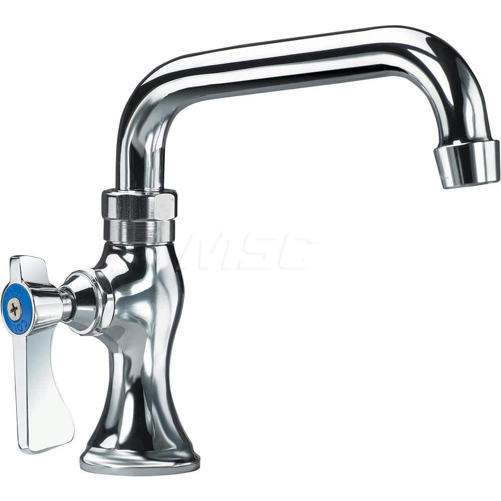 Industrial & Laundry Faucets; Type: Base Mount Faucet; Style: Base Mounted; Design: Base Mounted; Handle Type: Lever; Spout Type: Swing Spout/Nozzle; Mounting Centers: Single Hole; Spout Size: 6; Finish/Coating: Chrome Plated; Type: Base Mount Faucet; Min