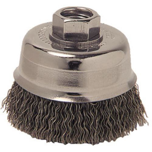 3″ Crimped Wire Cup Brush, .014″ Steel Fill, M14 × 2.0 Nut - Benchmark Tooling