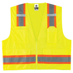 8248Z 2/3 XL Lime Surveyors Vest 2-Tone Type R Class 2 - Benchmark Tooling